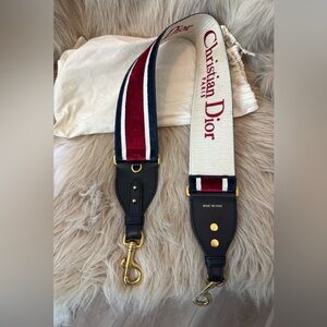 Christian Dior Canvas and Leather Strap